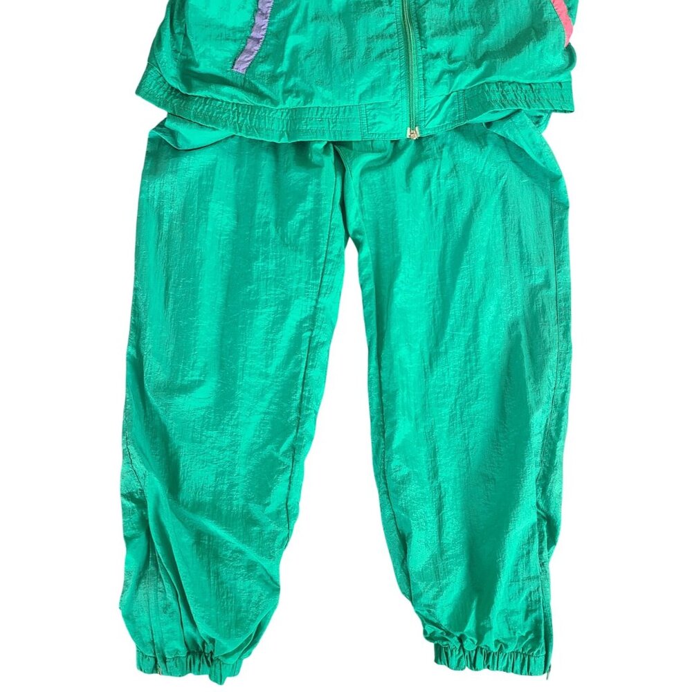 Vintage Blair Boutique Color Blocking Windbreaker 1980's Tracksuit Size L - Picture 2 of 16